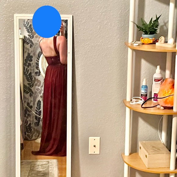 Lulu*s Air of Romance Gown- Wine Red- Size 4 - Picture 3 of 5